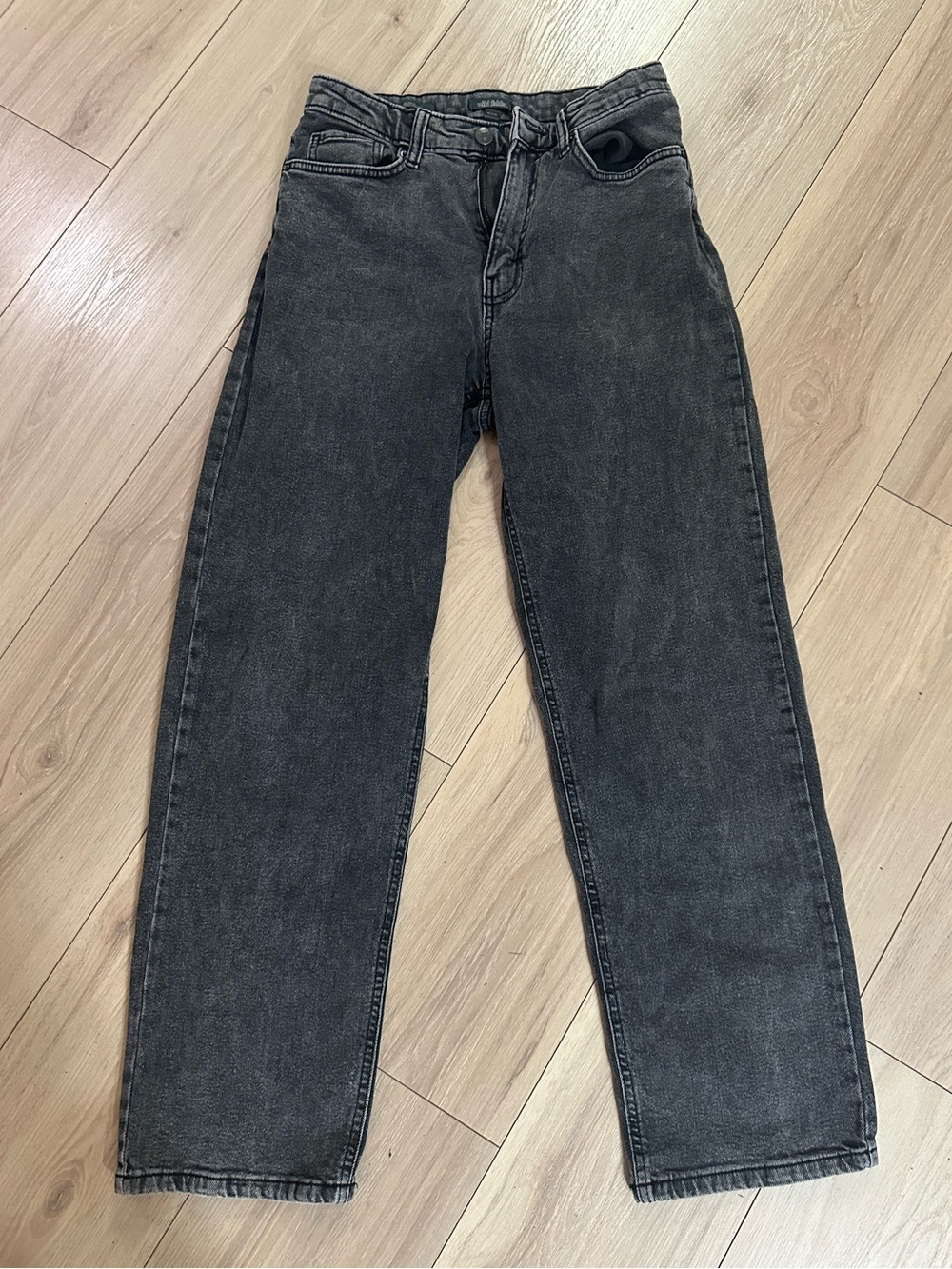 wild fable Women's Relaxed Black Washed Jeans